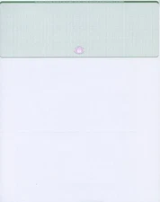 25 High Security Blank Check Stock Paper - Check on Top -  Green Basketweave