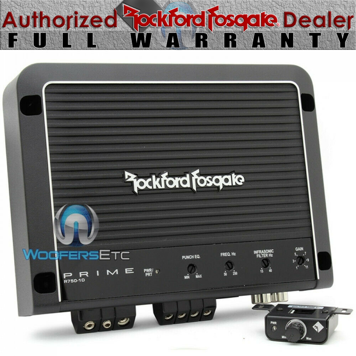 Rockford Fosgate R750-1D アンプ R750-1D Prime 750 Watt Class-D Mono Amplifier | Rockford