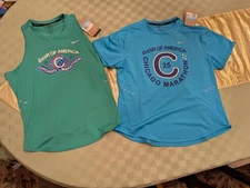 Nike Swift 2025 Chicago Marathon Running Tank Top DRI-FIT + T Shirt Women Medium