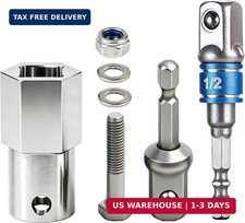 Trailer Jack Drill Adapter for 1/2 Inch Jack Drive Shafts, Stainless Steel Trail
