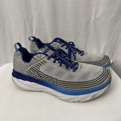 Hoka One One Bondi 6 Schuhe Herren Größe 15 grau blau Laufen Sportschuhe