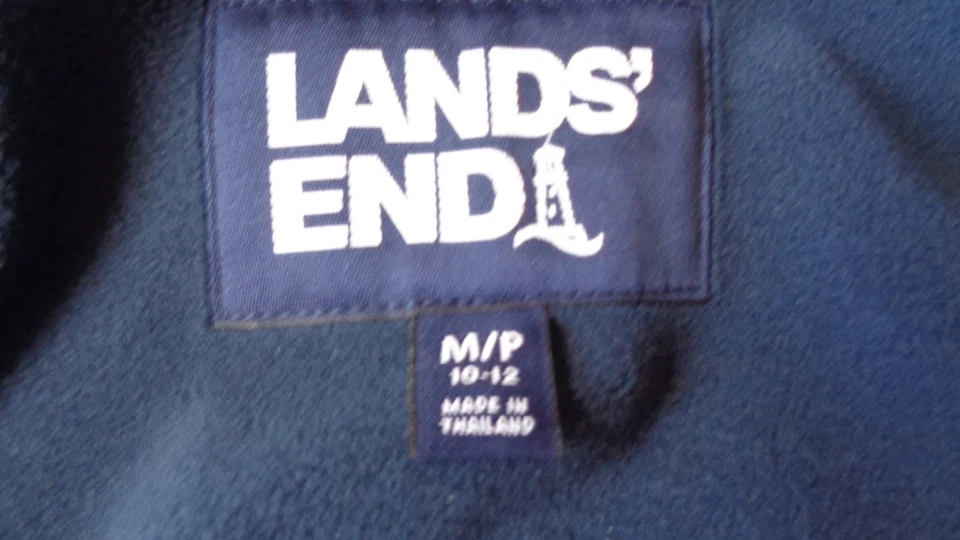 Lands' End Women's  ROYAL BLUE - Winter Squall Jacket with hood Size M (10-12) - Image 3 of 4