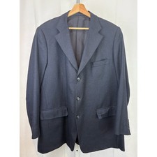 NobleHouse Loro Piana EST 48 Reg Cashmere Custom 3 Button Suit Jacket Navy Blue