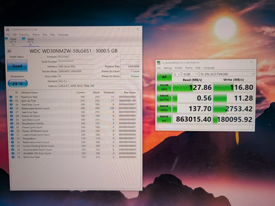 Western Digital 3TB  USB Drive 5400RPM  MPN# WD30NMZW-59LG6S1  Open-box - Image 4 of 4