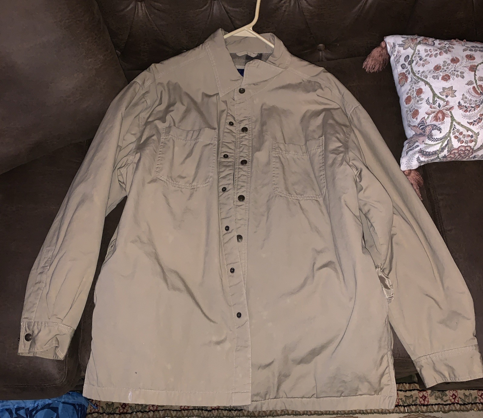 Tan Large Mens Basic Editions Coat Jacket - image 2