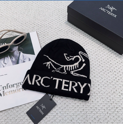 Arc'teryx Bird Word Toque Black Void Wool Beanie Hat Unisex Warm