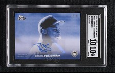 2024 Topps Black & White Blue Auto 7/49 Darryl Strawberry #61-A Auto b4d