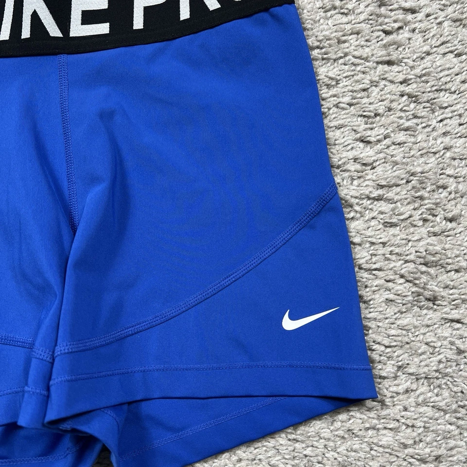 NIKE Women's AO9977-480 Pro 3” COMPRESSION Running Training Shorts Medium - Image 2 of 4