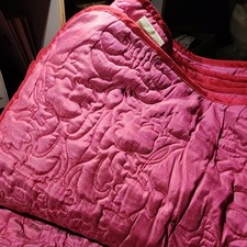 Deep Pink King Size Demask Comforter / Bed Throw Size 236cm X 274cm