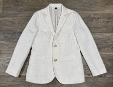Crewcuts Ludlow 100 Linen Boys 10 Unstructured Blazer Oatmeal Formal Holiday