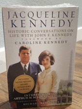 Book and audio CD set titled Jacqueline Kennedy: Historic Conversations.NEW