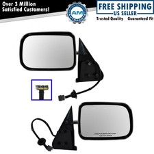 Power Side View Mirrors Chrome Left Right Pair Set For 94-97 Ram Pickup Truck