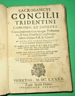 Antique book SACROSANCTI CONCILII TRIDENTINI Venezia Didini 1690