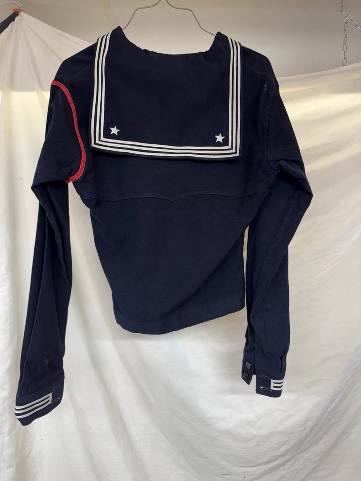 Vintage US Navy Sailor Jumper Wool Cracker Jack Shirt - Image 2 of 3