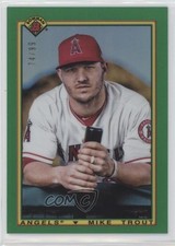 2020 Bowman 1990 Bowman Green Refractor 74/99 Mike Trout #90B-MT 06yt