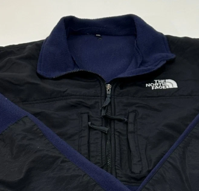 The North Face Men's Fleece Jacket Navy Black Size 2XL