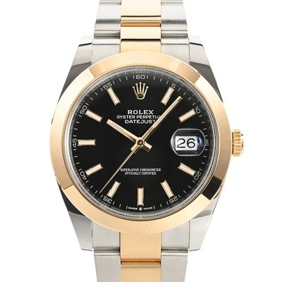 ROLEX Datejust 41 126303/OYS Black Case Size 41mm Men's Used Watch #2103