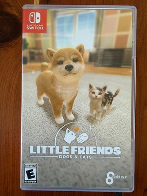 Nintendo Switch Little Friends: Dogs and Cats With Case - Tested and Working