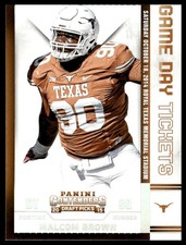 2015 Contenders Draft Picks #84 Malcom Brown Game Day Tickets Texas NM+