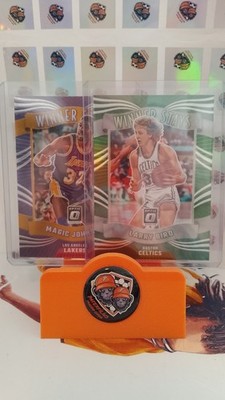 Larry Bird & Magic Johnson Panini Donruss Optic Winner Stays Boston Celtics LA L