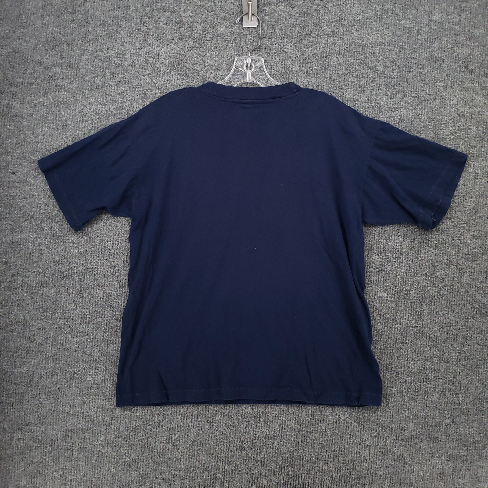 VINTAGE Roma T Shirt Mens L Large Blue Graphic Print Short Sleeve Pullover 90s