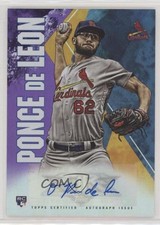 2019 Topps Fire Fire Auto Purple 29/50 Daniel Ponce de Leon #FA-DP Auto 0bi7