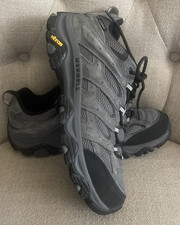 Merrell Men's Moab 3 Waterproof Hiking Shoes Vibram Gray J03585 - Sz-11.5 Used