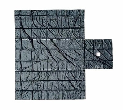 Flatbed Heavy Duty 18oz Black Lumber Tarp 20x27 (6' Drop) - 3 Rows of ''D'' Rings