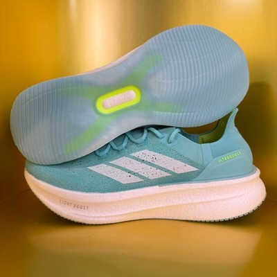 Adidas Ultraboost 5 Strung Running Shoes Flash Aqua White JQ2936 Men s Size 10