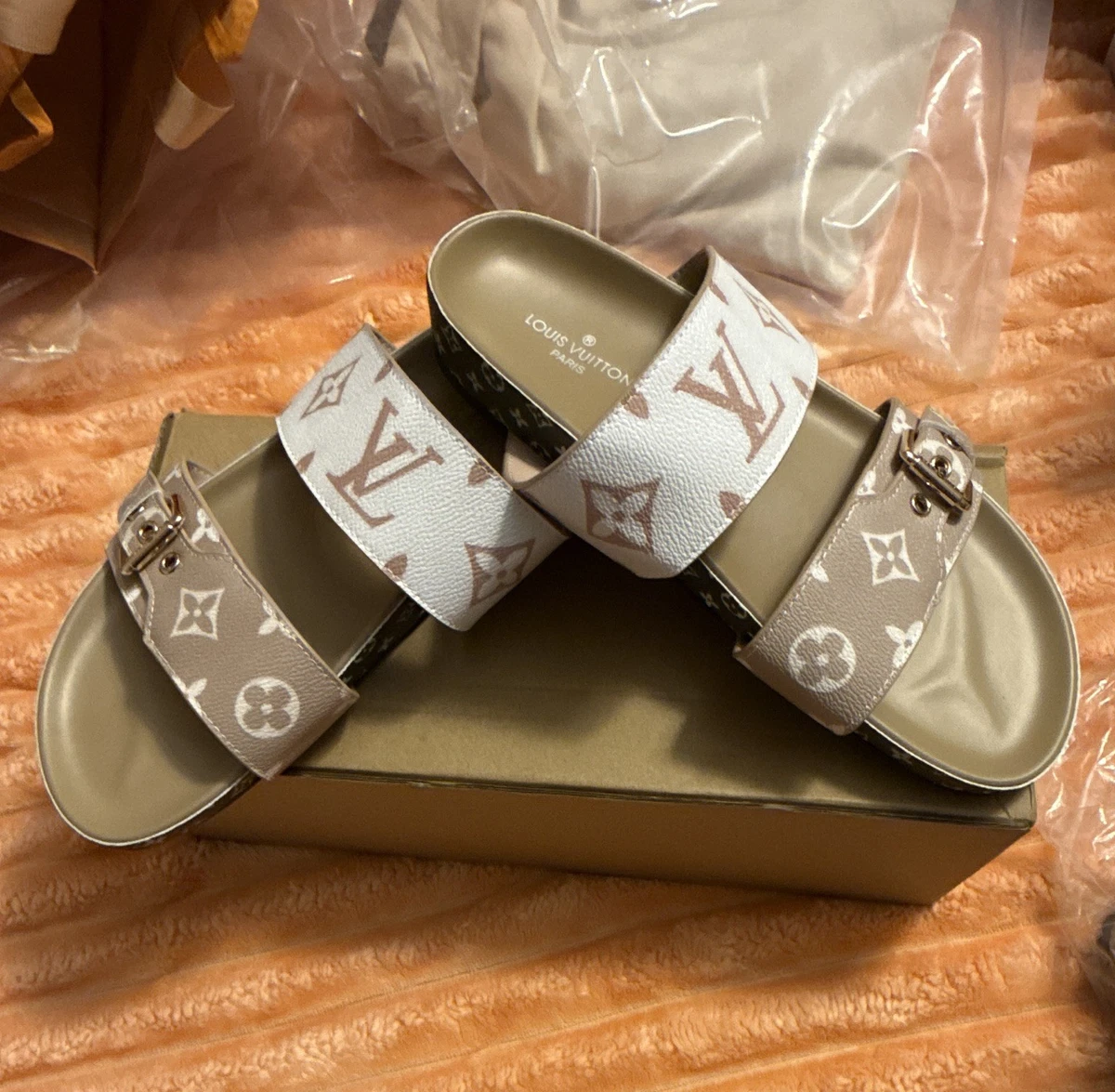 Louis Vuitton White Sandals for Women for sale - eBay
