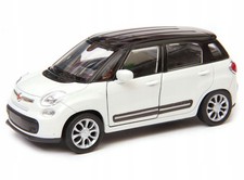 1:34 Fiat 500l Diecast Model Car - White, New in Box