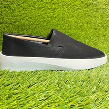 Wolf & Shepherd Cruise Hombre 6.5 Mujer Talla 8 Negro Informal Sin Cordones Zapato de Plataforma