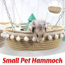 Small Pet Hammock For Hamster Guinea Pig Rat Ferret Cage Hanging Bed Nest AU
