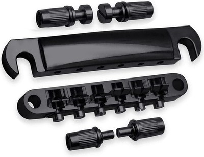Tune-O-Matic Bridge Saitenhalter Sattelbrücke für LP SG E-Gitarre, Schwarz
