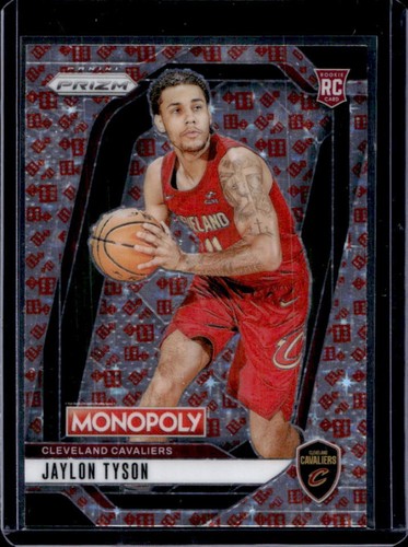 2024-25 Panini Prizm Monopoly Jaylon Tyson RC Red Dice Rookie #15 Cavaliers