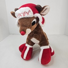 Dan Dee Rudolph The Red-Nosed Reindeer Plush Christmas Stuffed Animal Toy