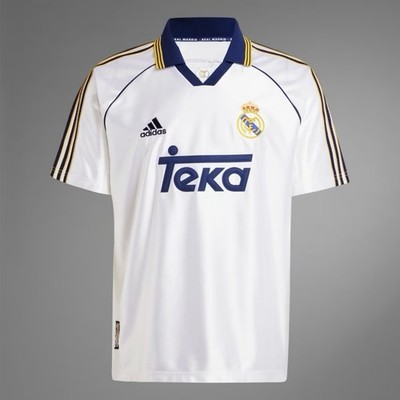 Adidas Real Madrid 99/00 Home Jersey White JJ3801 Size 3XL New