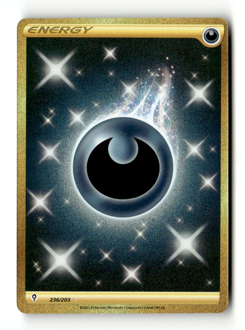 Darkness Energy (Secret) SWSH07: Evolving Skies 236/203 NM Pokémon TCG