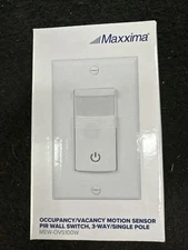 Brand New Maxxima Mew-ovs100W Occupancy/vacancy Motion Sensor Pir Wall Switch
