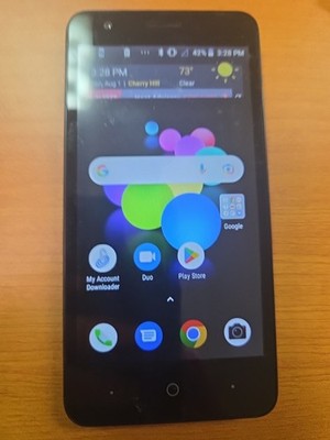 TracFone Carrier-Locked Blade T2 Lite 4G LTE Prepaid Smartphone   Black   16GB