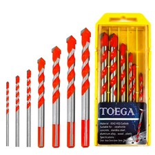 7PCS Multifunctional Triangle Drill Bits Set for Concrete, Tile, Glass, Ceramic