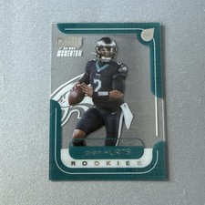 2020 Jalen Hurts Chronicles Playoff Momentum Rookie Card RC Acetate #M-18 Eagles. rookie card picture