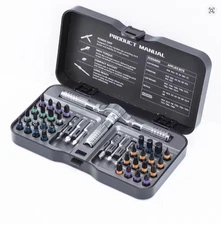 VMAN 40-in-1 Multifunction Ratchet Screwdriver Set Magnetic Mini Repair Kit