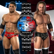 WWE Smackdown Vs. Raw 2007 Disc Art Engraved Wristwatch