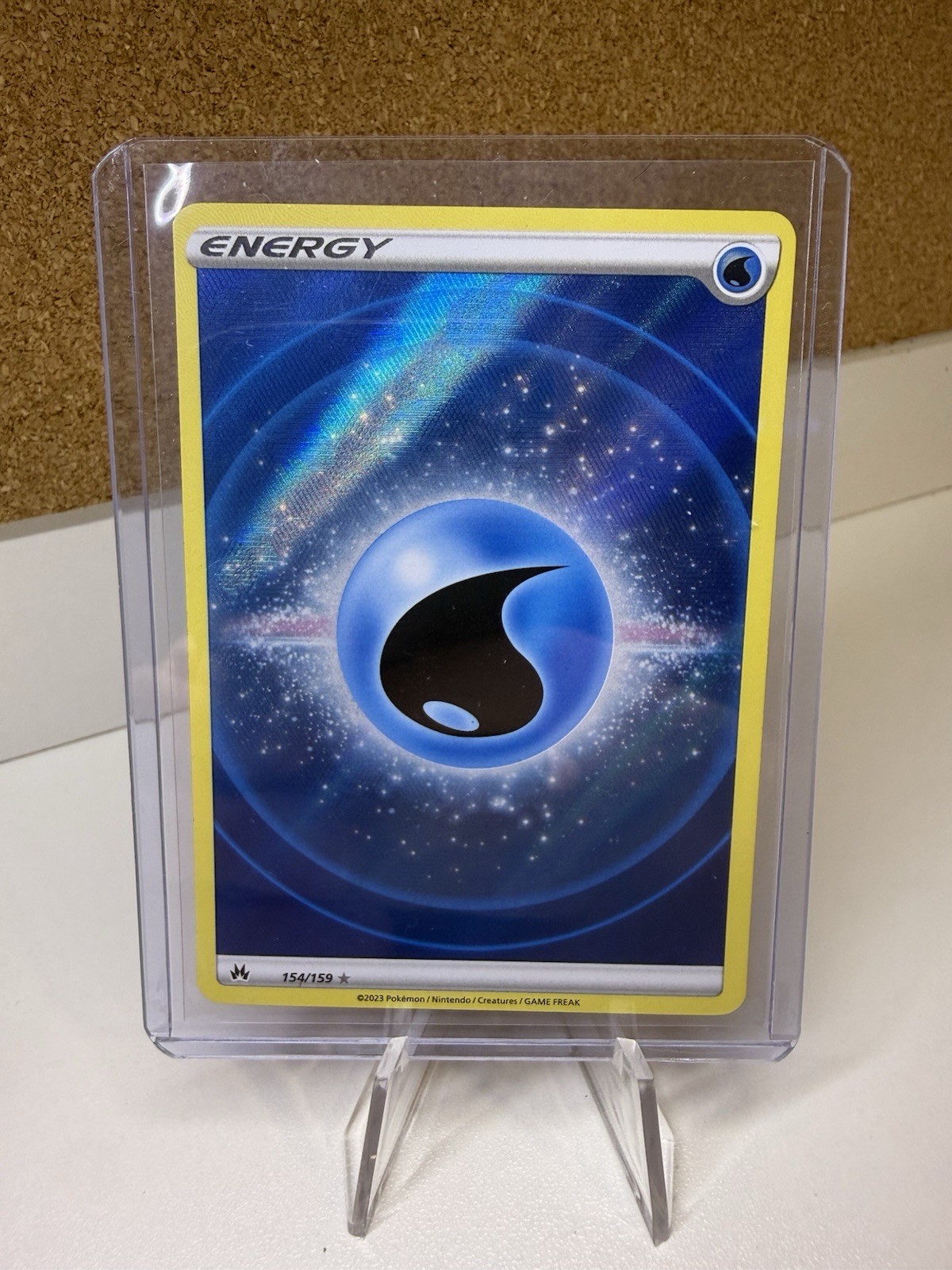 Water Energy (Texture Full Art) 154/159 SWSH: Crown Zenith Holo NM