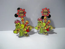 Disney It's a Small World  2 Adios Cactus PINS from Disneyland Mystery Set