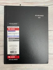 At-A-Glance G520H-00 2025 Calendar Planner Weekly New Year Black Hard Cover New