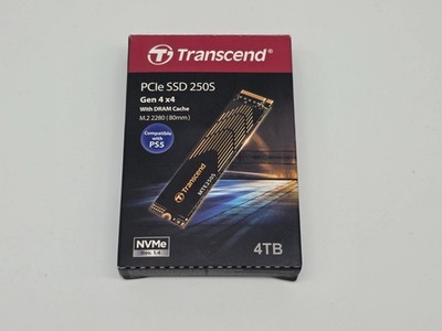 4TB Transcend SSD 250S MTE250S PCIe SSD Gen4 M.2 SSD NVMe - PS5/PC/Laptop TOP