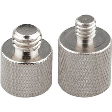 CAMVATE 1/4" Female to 3/8" Male  3/8"-16 Female to 1/4"-20 Male Screw Adapter