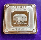 1 oz Geiger Edelmetalle Silver Bar .999 Fine Schloss Guldengossa